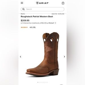 Ariat Boots Mens 8D